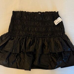 NWT Impeccable Pig Elegant Black Ruffled Skirt